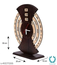 Classic calender Clocks - Wooden, Wall Clock, 1 piece